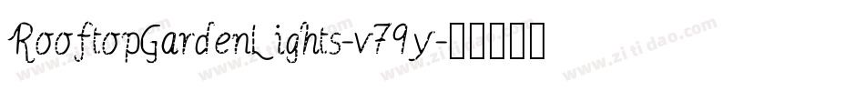 RooftopGardenLights-v79y字体转换
