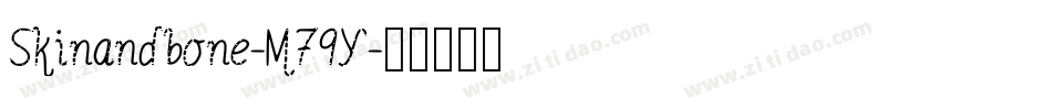 Skinandbone-M79Y字体转换