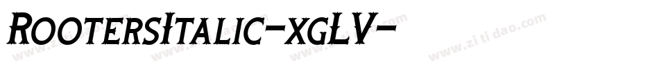 RootersItalic-xgLV字体转换