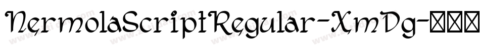 NermolaScriptRegular-XmDg字体转换