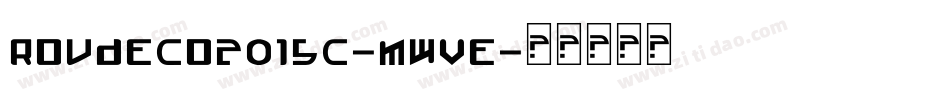 Roudeco2015c-MwVe字体转换