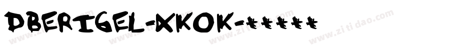 DbeRigel-xKoK字体转换