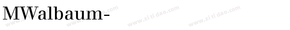 MWalbaum字体转换