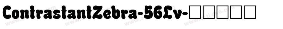 ContrastantZebra-56Lv字体转换