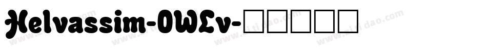 Helvassim-0WLv字体转换