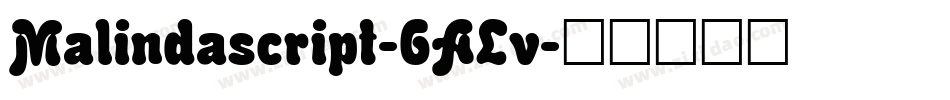 Malindascript-6ALv字体转换