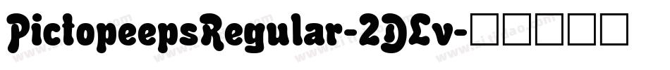 PictopeepsRegular-2DLv字体转换