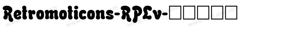 Retromoticons-RPLv字体转换
