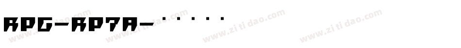 Rpg-Rp7A字体转换