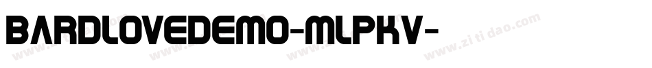 BardloveDemo-mLPKv字体转换