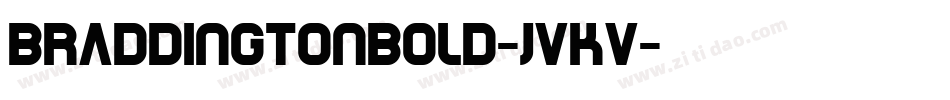 BraddingtonBold-jvKv字体转换