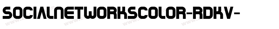 SocialNetworksColor-RDKv字体转换