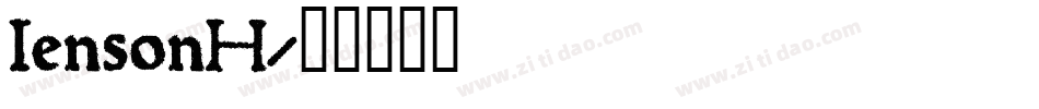 JensonH字体转换
