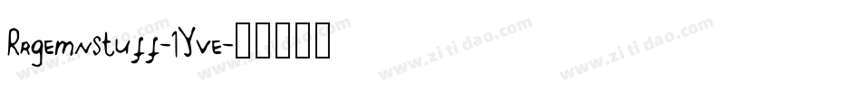 Rrgemnstuff-1Yve字体转换