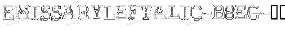 EmissaryLeftalic-B8eG字体转换 EmissaryLeftalic-B8eG字体转换