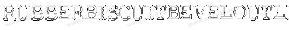 RubberBiscuitBevelOutline-z8EG字体转换