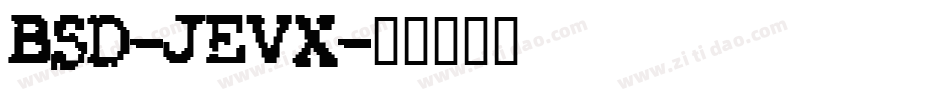 Bsd-JeVx字体转换