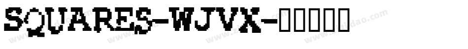 Squares-wJVx字体转换