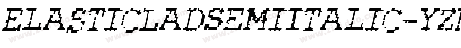 ElasticLadSemiItalic-YzM22字体转换