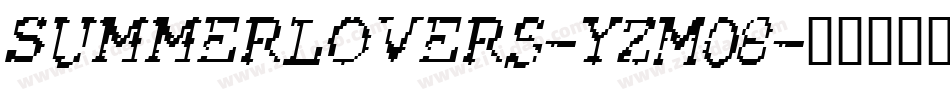 SummerLovers-YzM08字体转换