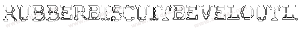 RubberBiscuitBevelOutline-z8EG字体转换