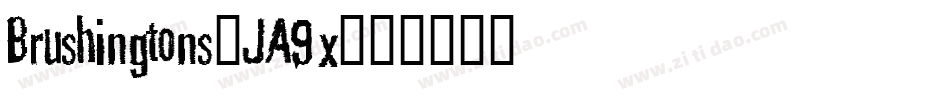 Brushingtons-JA9x字体转换