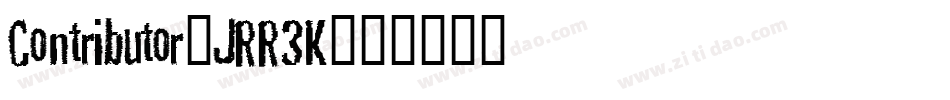 Contributor-JRR3K字体转换