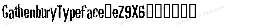 GathenburyTypeface-eZ9X6字体转换