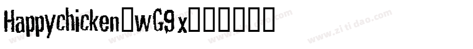 Happychicken-wG9x字体转换