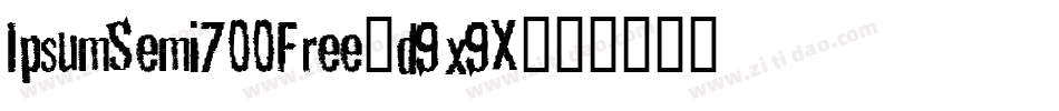 IpsumSemi700Free-d9x9X字体转换