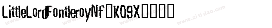 LittleLordFontleroyNf-KO9X字体转换