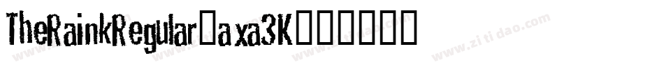 TheRainkRegular-axa3K字体转换