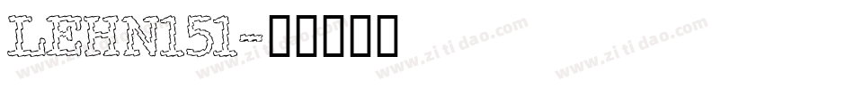 LEHN151字体转换