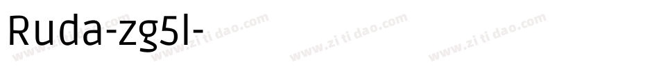 Ruda-zg5l字体转换