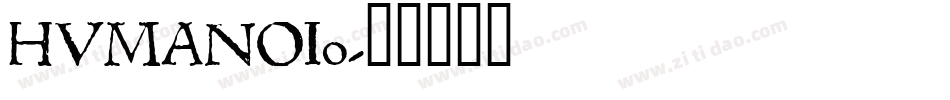 HUMANOI0字体转换