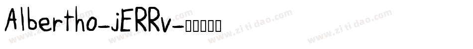 Albertho-jERRv字体转换