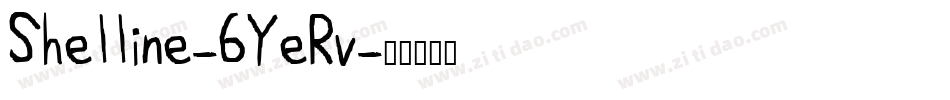 Shelline-6YeRv字体转换
