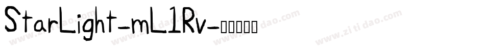 StarLight-mL1Rv字体转换
