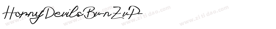 HornyDevilsBv-nZvP字体转换