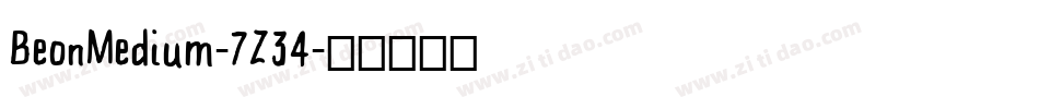 BeonMedium-7Z34字体转换