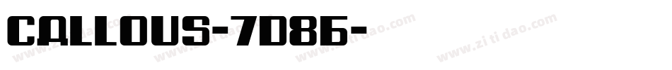 Callous-7D8B字体转换