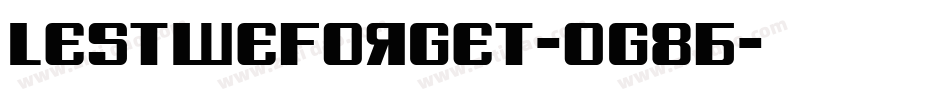LestWeForget-oG8B字体转换