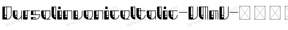 DurselinveniceItalic-VMmV字体转换