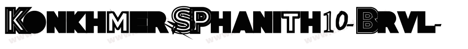 KonkhmerSPhanith10-Brvl字体转换