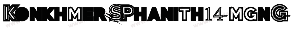 KonkhmerSPhanith14-mgnG字体转换