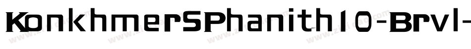 KonkhmerSPhanith10-Brvl字体转换