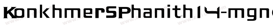 KonkhmerSPhanith14-mgnG字体转换