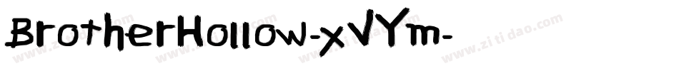 BrotherHollow-xVYm字体转换