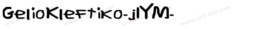 GelioKleftiko-j1YM字体转换