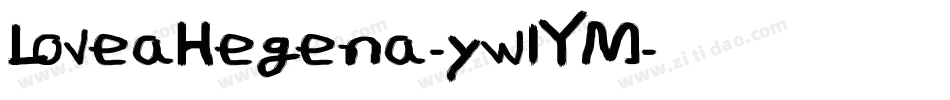 LoveaHegena-yw1YM字体转换